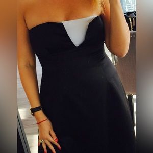 Size XL Black Long formal dress cocktail size 16 by Melanie Lyne. Strapless